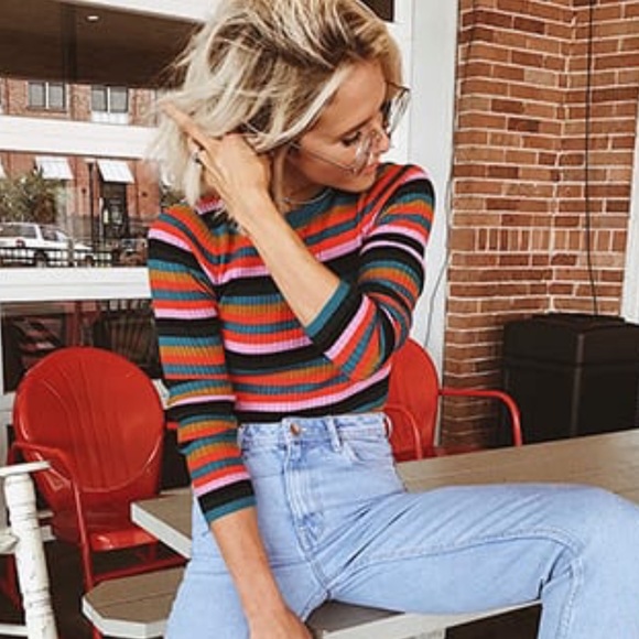 Striped Pullover Sweater - Picture 3 of 3